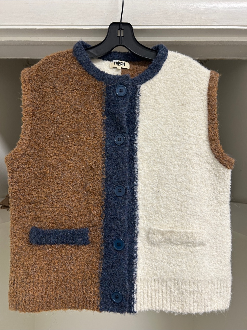 FRNCH COLORBLOCK VEST SIZE SMALL